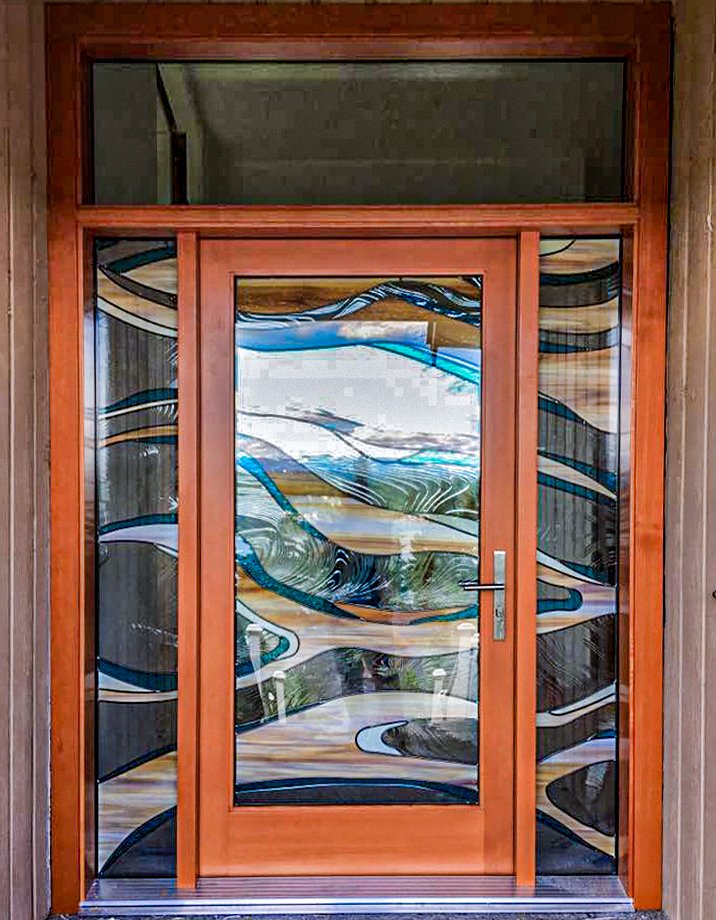 Custom Stained Glass Doors