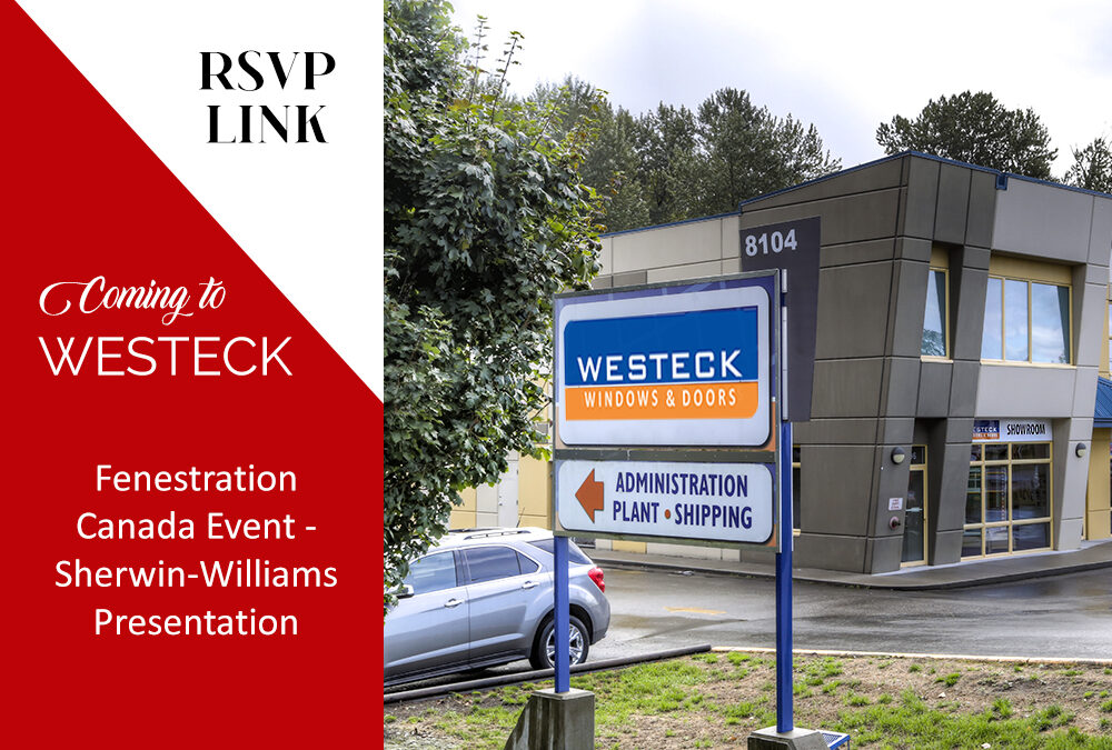 Join Fenestration Canada for a Sherwin-Williams Presentation at Westeck!
