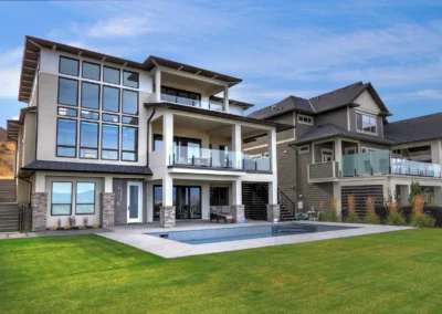 Westeck 4300 Series Windows | Premium Fiberglass Entry | 425 Slide Patio Doors - Kelowna Project - Stark Homes